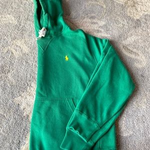 Men’s polo hoodie size small. Kelly green